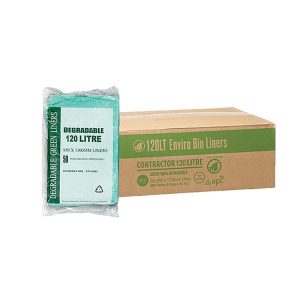 120L EPI Degradable Garbage Bags Green