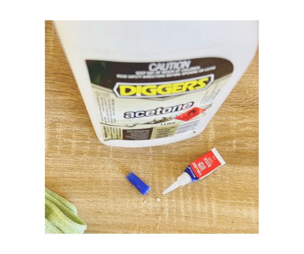 DIGGERS 1L Acetone Cleaning Solvent