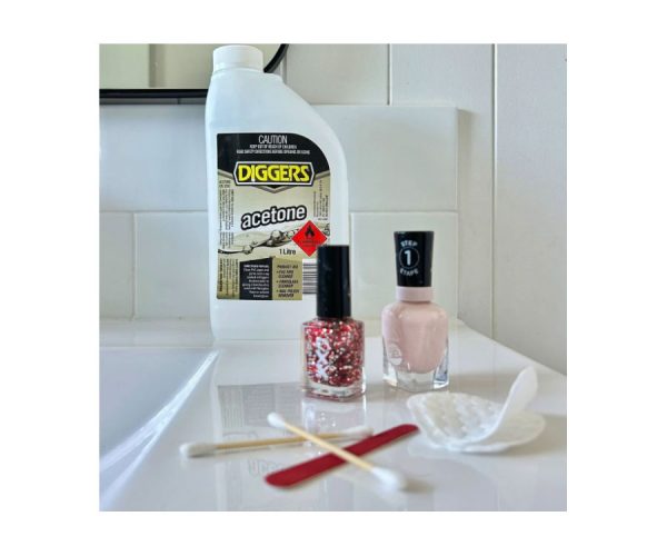 DIGGERS 1L Acetone Cleaning Solvent