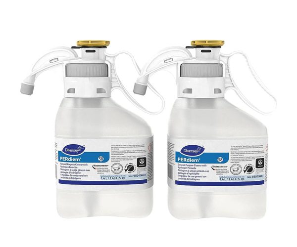 Diversey PERdiem General Purpose Cleaner, with Accelerated Hydrogen Peroxide, SmartDose Concentrate, 2x 1.4L 95019481