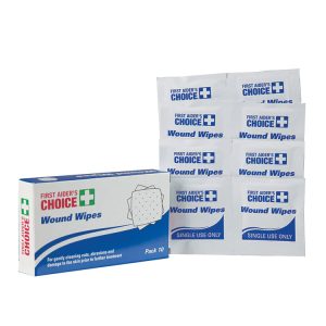 First Aiders Choice Antiseptic Wound Wipes 10 Pack (22024)