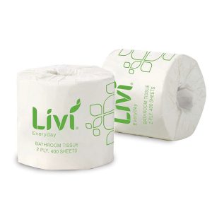 Livi Basics Toilet Paper 2ply x 400sht x 48 rolls
