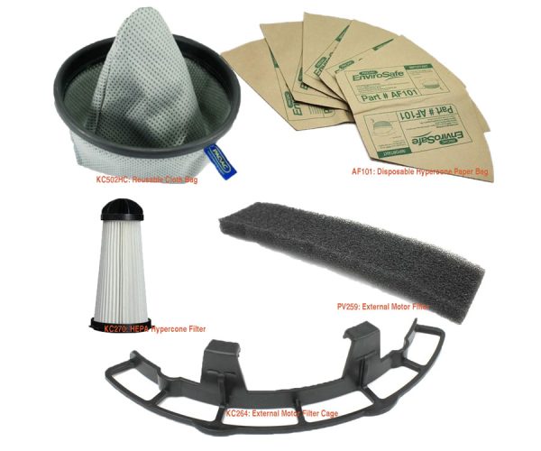 Pacvac Service Kit - Filters - Bags & Motor cage to fit Superpro Vacuum SEK001