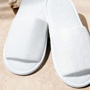 Accom Assist Deluxe Terry Cotton Open Toe Slippers, Qty x 100 (AA-DTCS)