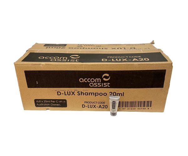 Accom Assist DLUX-A20 D-Lux Guest Shampoo - Box 400 x 20ml