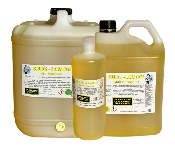 Agrade SUDS – LEMON Sink Detergent 1Lt, 5Lt, 20Lt