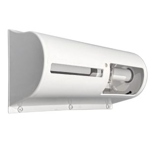 Two Toilet Paper Roll Dispenser, Key Lockable in White
