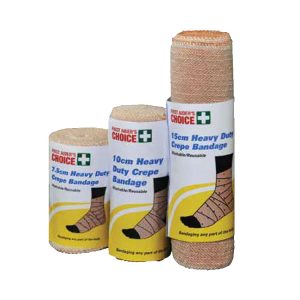 Elastic Bandage Crepe Range - First Aid Heavy Support