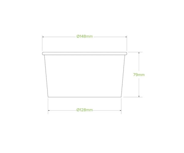 BioPak 1000ml Large Kraft BioBowl x 400pc (BB-BL-LARGE)