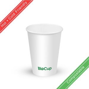 BioPak 200ml / 6oz (73mm) Cold Paper Water BioCup x 1000pc (BCC-6-73-W)