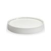 BioPak 250ml / 8oz (92mm) Paper BioBowl PLA White Lid 500pc Compostable Biodegradable Bowl Lid (BSCL-8PAPER)