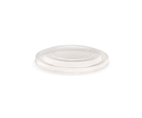 BioPak 500ml -1000ml PLA Kraft BioBowl Lid x 400pc (BB-BLL-148-PLA)