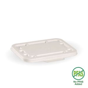 BioPak Biodegradable BioCane TakeAway Lid for 500ml Container x 500pc (B-LBL-W-SMALL)