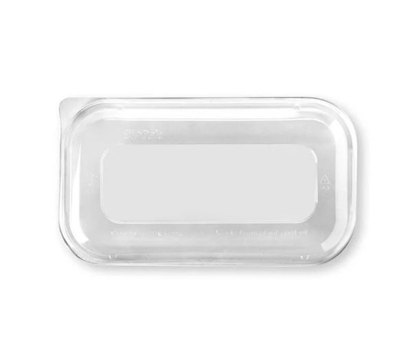 BioPak Biodegradable PLA TakeAway Lid for 1000ml Container x 500pc (B-LBL-PLA)