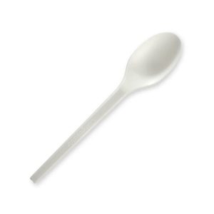 BioPak Bioplastic Cutlery Spoon Biodegradable GD-6.5AS-B