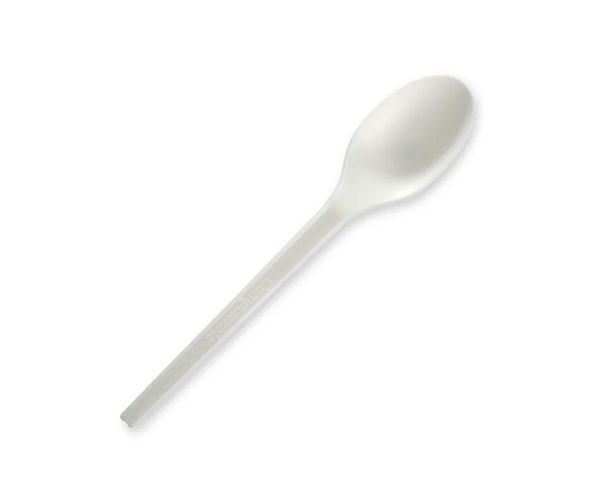 BioPak Bioplastic Cutlery Spoon Biodegradable GD-6.5AS-B