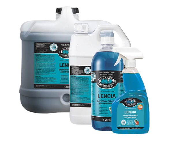 Citrus Resources Lencia Bathroom Cleaner and Maintainer 1Lt, 5Lt