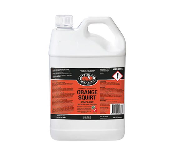 Citrus Resources Orange Squirt Spray and Wipe 5Lt (165125)