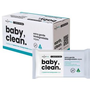 CleanLIFE Baby, Clean. Little Bums Flushable Wipes 120 wipes
