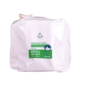 CleanLIFE Detergent Wipes Neutral Formula Tub Refill 400 x Wipes (CLM00018)