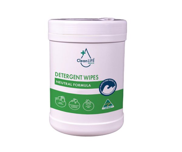 CleanLIFE Medical Detergent Wipes Canister 100 Wipes (CLM00019)