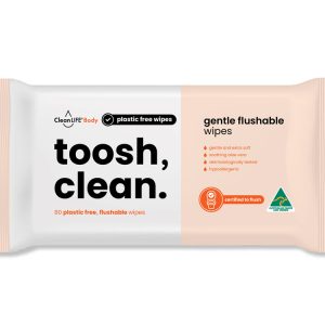 CleanLIFE Toosh, Clean - Gentle Soft Flushable Wipes (CLS00082)