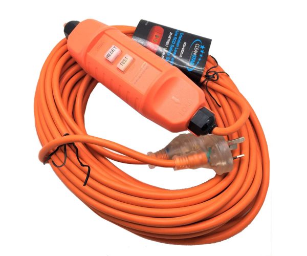 Cleanstar Commercial Extension 20m Electrical Cord with RCD (RCD-CE2010) Extension Cable 10amp