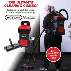 ACTIV8 PROSTAR 36V Cordless Backpack Vacuum Cleaner with 4 Lithium-ion Batteries
