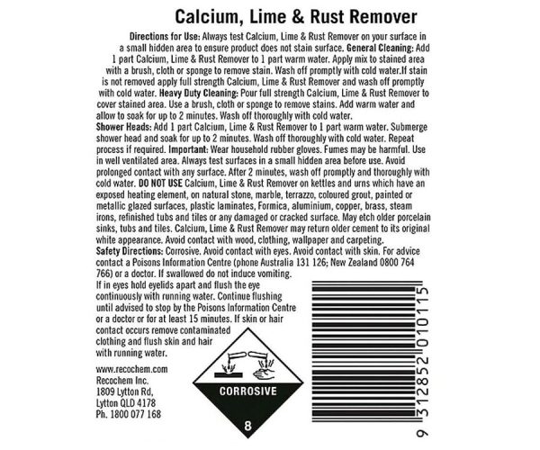 DIGGERS 1L Calcium, Lime & Rust Remover