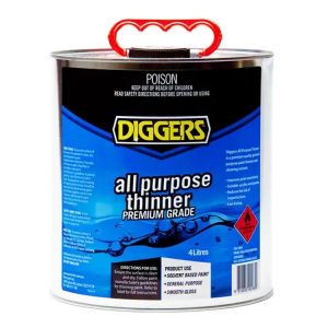 Diggers All Purpose Thinner Premium Grade 4L 107000-4DIG