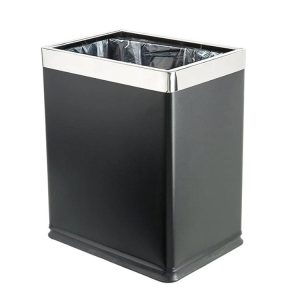DOLPHY 10L Black Stainless Steel Dustbin, Rubbish Waste Bin DWBN0029