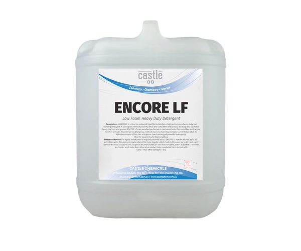 Encore LF Low-foaming, heavy-duty detergent for use with automatic scrubbers 25L (20007-25)