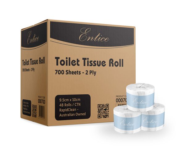 Entice Toilet Tissue Rolls 700 Sheets - Toilet Paper (000700)