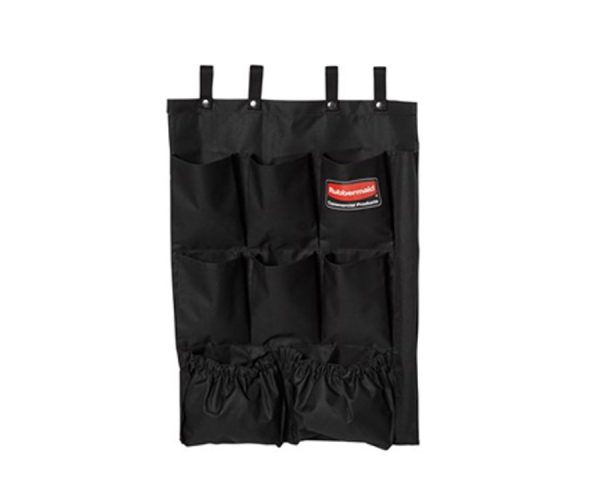 Fabric 9 Pocket Organiser for Rubbermaid Janitor Housekeeping Cart (RFG9T9000)