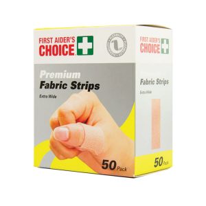 First Aid - Premium Fabric Strips Extra Wide 50pc (69035)