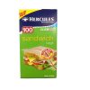 Hercules Click Zip Resealable Sandwich Bags 100pk (SW100)