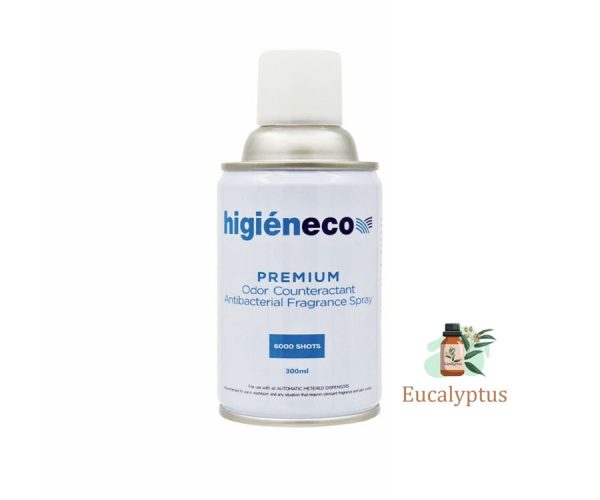 Higieneco Eucalyptus Aerosol Air Freshener Automatic Fragrance Refill Can 300mL (07764)