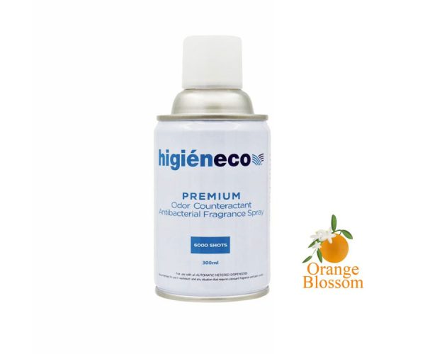 Higieneco Orange Blossom Aerosol Air Freshener Automatic Fragrance Refill Can 300mL (07749)