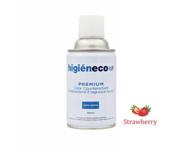 Higieneco Strawberry Aerosol Air Freshener Automatic Fragrance Refill Can 300mL (07762)