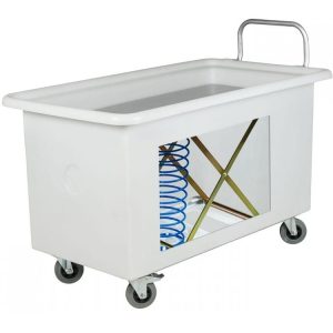 Laundry Linen Bin Crate Trolly Spring Deck