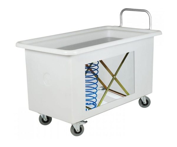 Laundry Linen Bin Crate Trolly Spring Deck