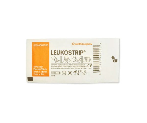 Leukostrip Wound Closure Strip 4mm x 76mm 4pc (42903)