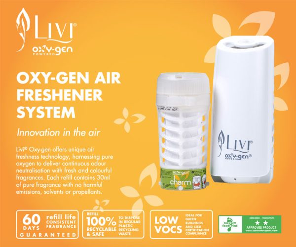 Livi A500 Oxy Gen 30mL Air Freshener Dispenser