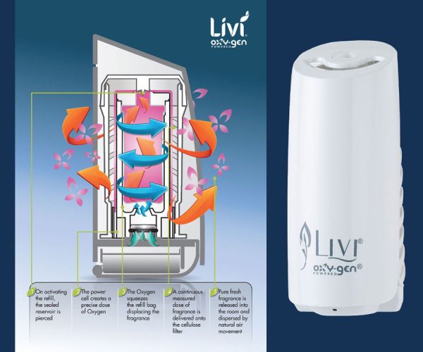 Livi A500 Oxy Gen 30mL Air Freshener Dispenser