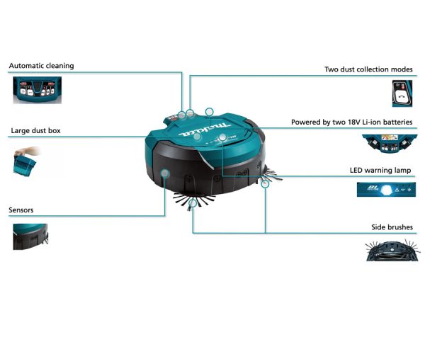 Makita 18V Brushless Robotic Vacuum (DRC200Z)