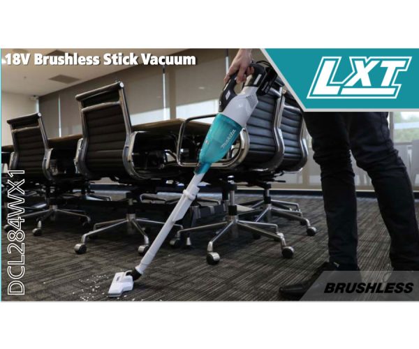 Makita 18V Brushless Stick Vacuum Makita 18V Brushless Stick Vacuum (DCL284ZWX1)