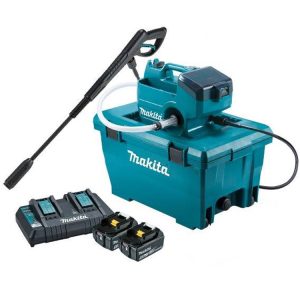 Makita 18Vx2 Brushless Pressure Washer Kit with Charger & 2 x Batteries (DHW080PT2)