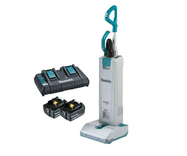 Makita 36V (18V x 2) Li-ion Cordless Brushless Upright Vacuum Cleaner Kit - Charger & 2x Batteries 5.0Ah (DVC560PT2)