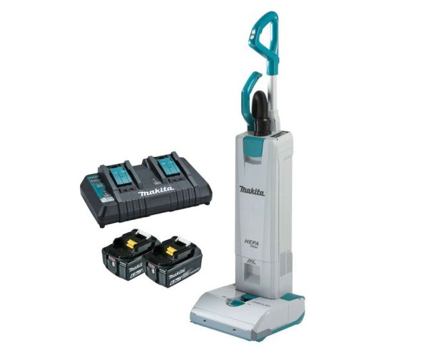 Makita 36V (18V x 2) Li-ion Cordless Brushless Upright Vacuum Cleaner Kit - Charger & 2x Batteries 6.0Ah (DVC560PG2)