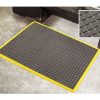 MATTEK Air Grid Mat - Black & Yellow Border 600 x 900mm (AG23YEL)